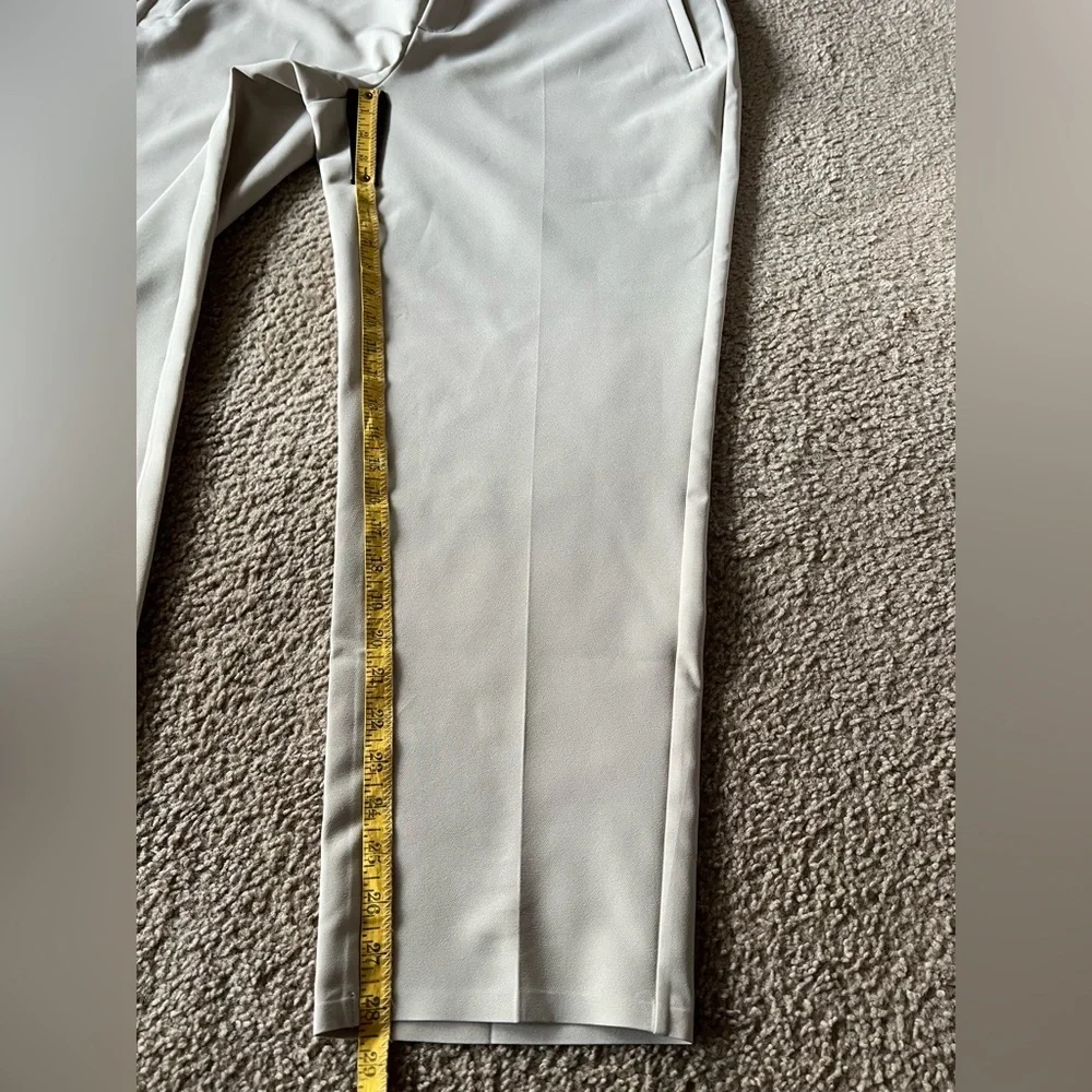 Athleta Endless High Rise Pull on Pants In Abalone Gray Size 16 Elastic Waist